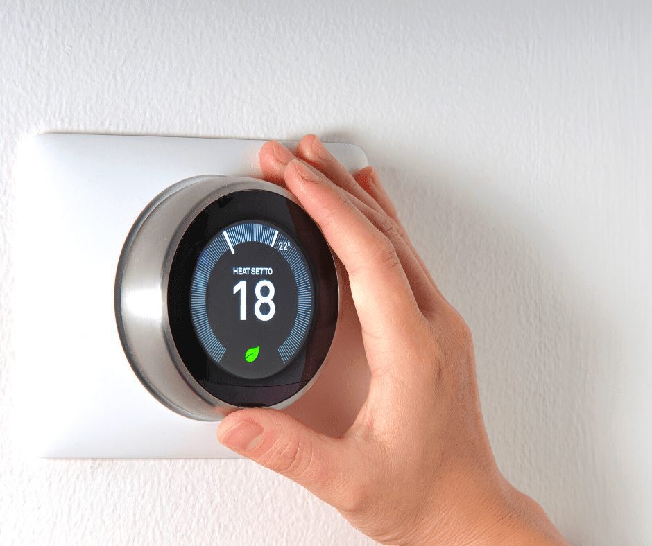 lowering the temperature on the smart thermostat
