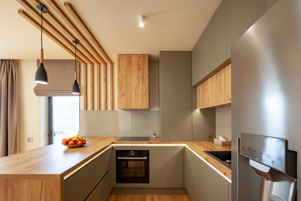 6 types of kitchen layouts, u-shaped kitchen layout